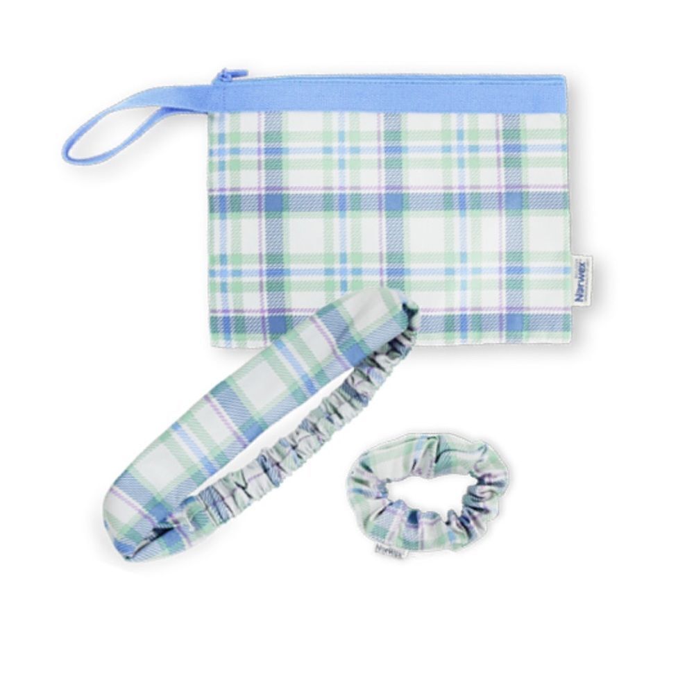 Norwex Headband, Scrunchie and Zipper Storage Bag Set of 3 NWT
